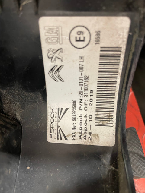 Citroen Berlingo/Peugeot Partner/Vauxhall Combo/Toyota Proace City PASSENGER'S SIDE TAILLIGHT 2019-2024 P/N 9819235880 - 3