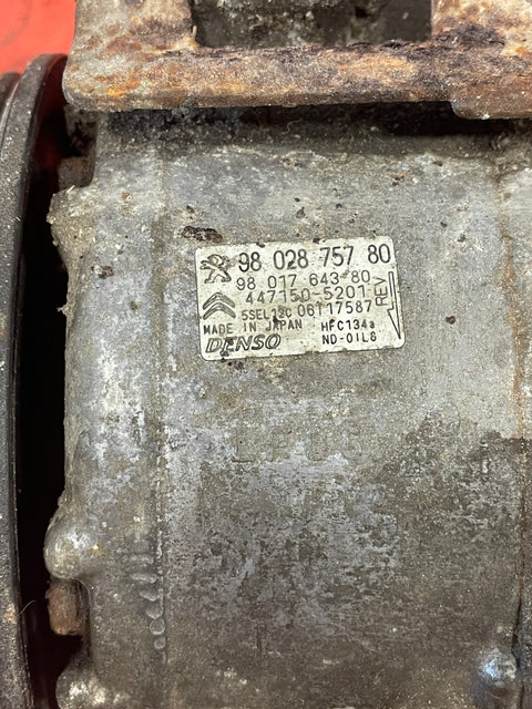 Citroen Berlingo/Peugeot Partner AIR CONDITIONING PUMP (2Pin) 2008-2016 P/N 9802875780 - 3