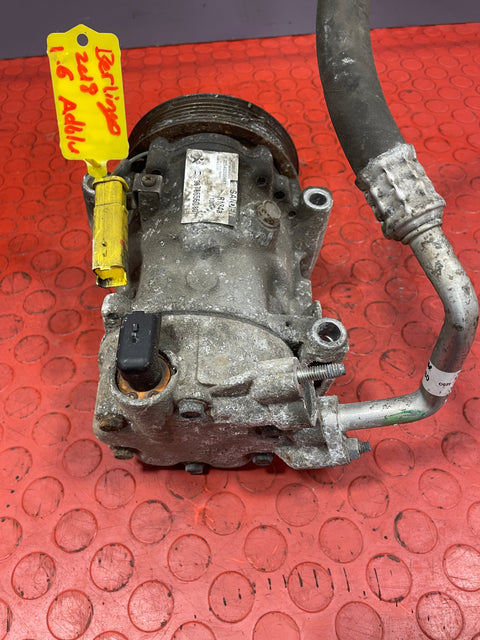 Citroen Berlingo/Peugeot Partner AIR CONDITIONING PUMP W/ HOSE (2Pin) 2011-2018 P/N 9678656080 - 2