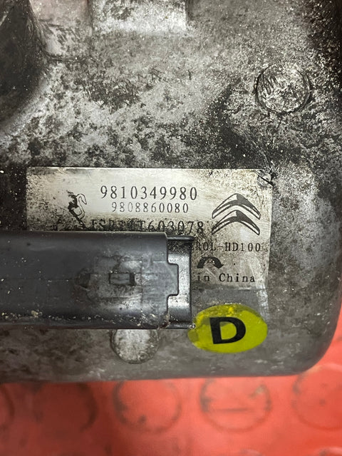 Citroen Berlingo/Peugeot Partner/Vauxhall Combo/Toyota Proace City AIR CONDITIONING PUMP 1.5 2 PIN With Hoses 2019-2024 P/N 9810349980 - 7