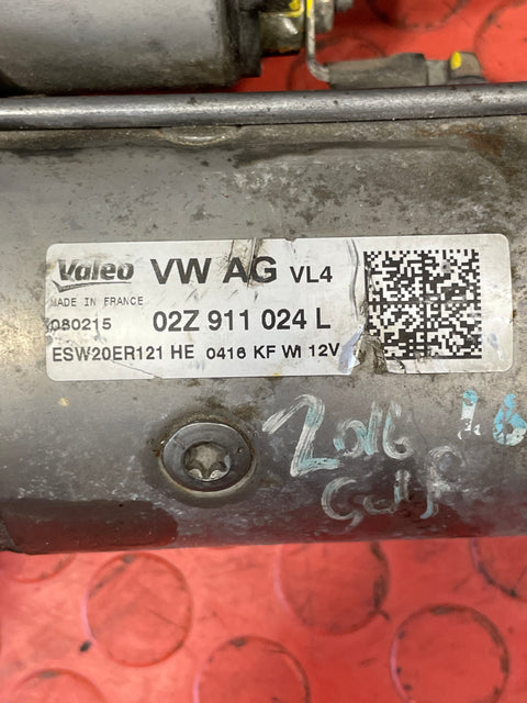 Volkswagen Golf Mk7 STARTER MOTOR 2012-2020 1.6 P/N 02Z911024L