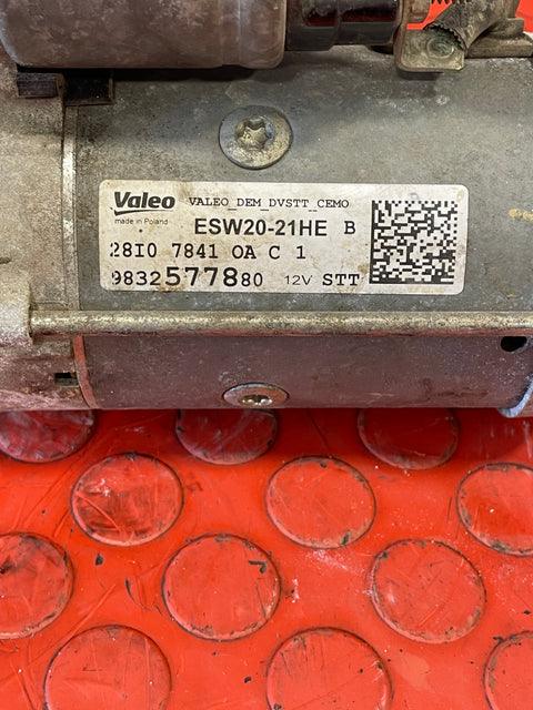 Vauxhall Vivaro/Citroen Dispatch/Peugeot Expert/Toyota Proace/Fiat Scudo 1.5 STARTER MOTOR 2019-2024 P/N 9832577880 - 8