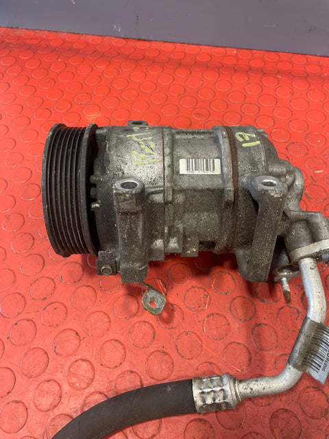 Citroen Berlingo/Peugeot Partner AIR CONDITIONING PUMP (2Pin) With Hoses (Damaged Pulley) 2008-2016 P/N 9802875780 - 11