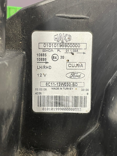 Ford Transit HEADLIGHT ASSEMBLY (Clouded Lens w/ Visible Wear & Tear) Passenger Side MK7 2006-2014 P/N 6C1113W030BD