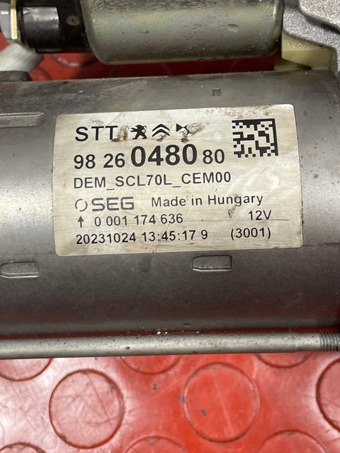 Peugeot Boxer/Citroen Relay STARTER MOTOR 2020 2.0 P/N 9826048080