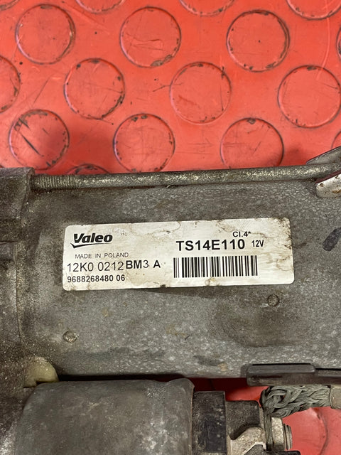 Citroen Berlingo/Peugeot Partner/Vauxhall Combo/Toyota Proace City STARTER MOTOR 1.6/1.5 12V 2016-2024 P/N 9688268480 - 8 / TS14E110