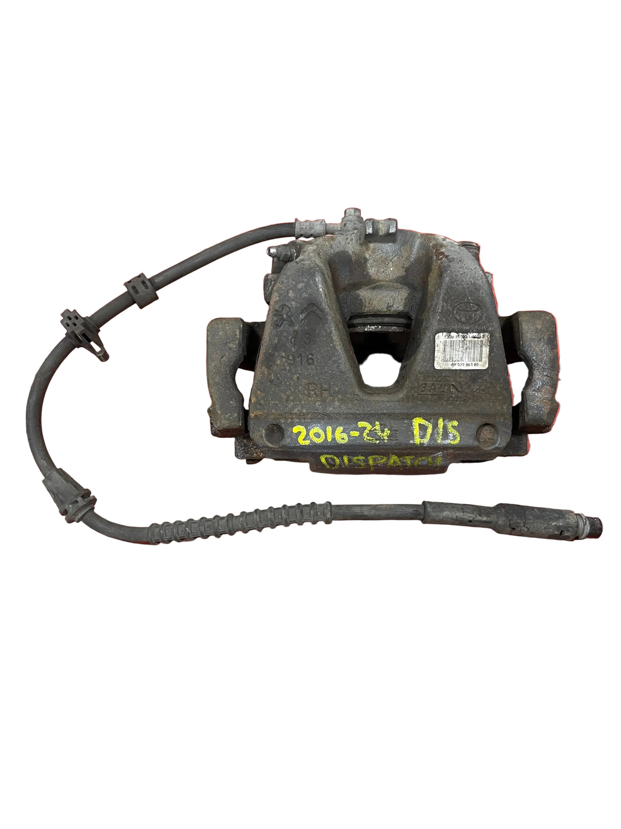 Citroen Dispatch/Peugeot Expert/Vauxhall Vivaro/Toyota Proace/Fiat Scudo BRAKE CALIPER Front Drivers Side 2016-2024 P/N 9805256380