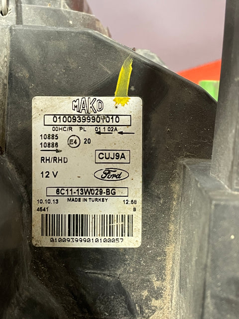 Ford Transit HEADLIGHT ASSEMBLY Mk7 2007-2013 Drivers Side (DAMAGED MOUNTING BRACKET) P/N 6C1113W029BG