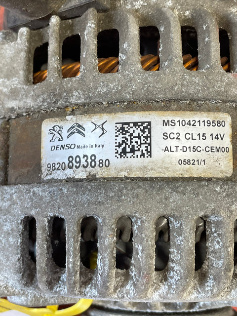 Citroen Berlingo/Dispatch /Peugeot Partner/Vauxhall Combo/Toyota Proace City ALTERNATOR 1.5 2019-2024 P/N 9820893880 - 18