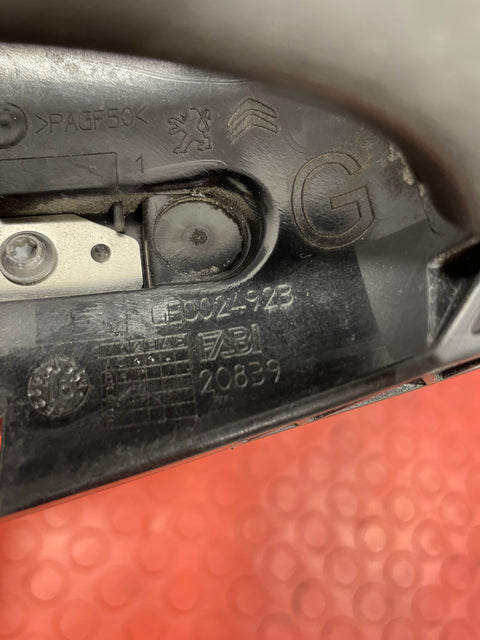 Citroen Berlingo/Peugeot Partner OUTER DOOR OPENER Rear Door 2016-2024 P/N 9802977380