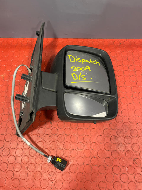 Citroen Dispatch/Peugeot Expert/Vauxhall Vivaro WING MIRROR Driver's Side O/S 2009 P/N 12473050 - 1