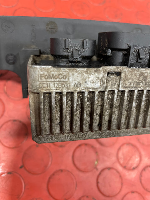 Ford Transit Custom GLOW PLUG RELAY W/ BRACKET MK8 2.2 2010-2018 P/N CC1112B533AB - 1 / BK2112B681AA