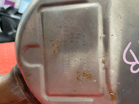 Citroen Berlingo/Peugeot Partner/Vauxhall Combo/Toyota Proace City DPF DIESEL PARTICULATE FILTER / CATALYTIC CONVERTER 1.5 2019-2014 P/N 9846386080