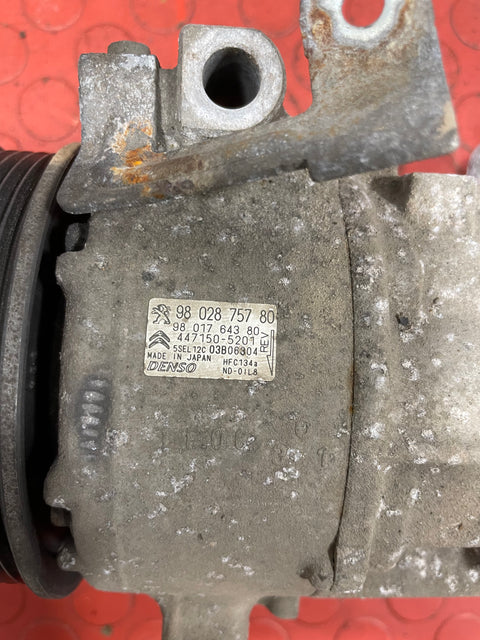 Citroen Berlingo/Peugeot Partner AIR CONDITIONING PUMP (2Pin) 2008-2016 P/N 9802875780 - 2