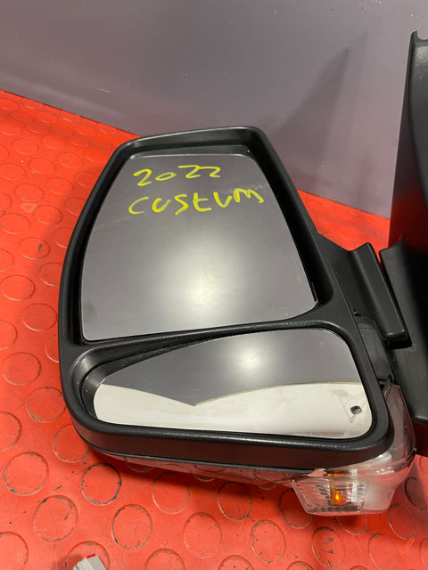 Ford Transit Custom WING MIRROR (Gloss Black / 8wire) Passenger's Side 2019-2023 P/N JK2117E715LCW