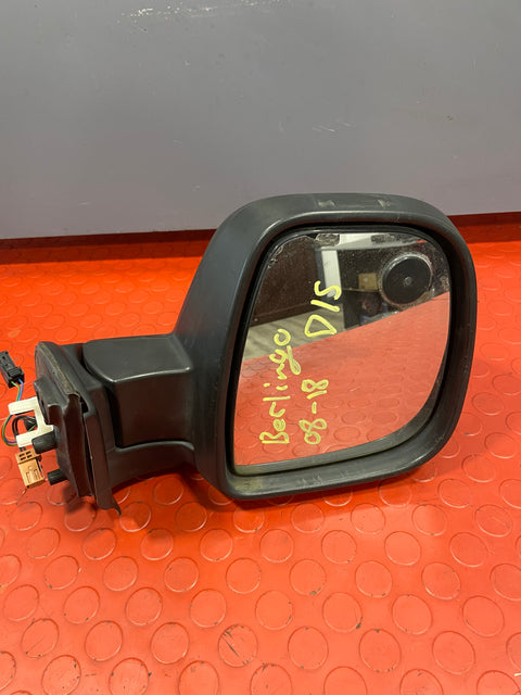 Citroen Berlingo/Peugeot Partner ELECTRIC WING MIRROR Driver's Side RH 2013-2018 (Small Stone Break) P/N 232636104 - 2
