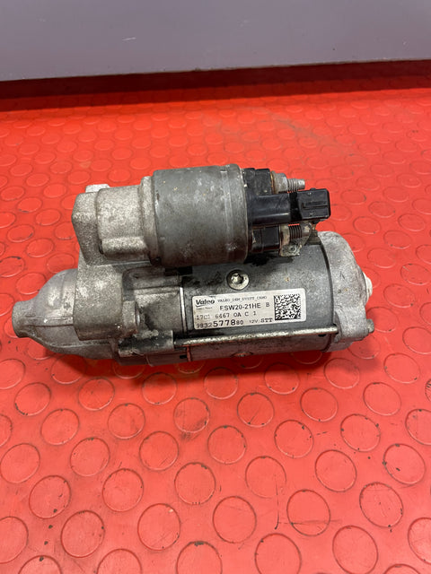 Vauxhall Combo/Citroen Berlingo/Peugeot Partner/Toyota Proace City 1.5 STARTER MOTOR 2019-2024 P/N 9832577880