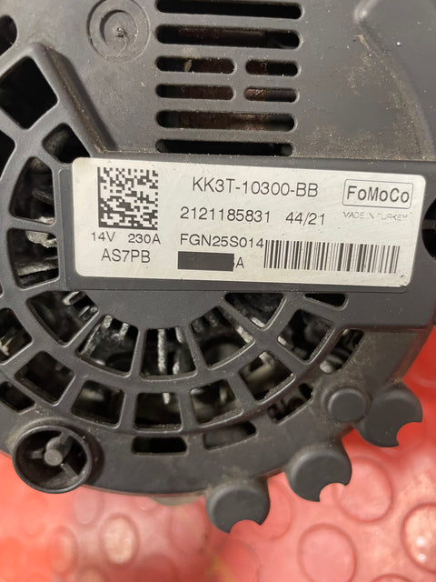 Ford Transit Custom ALTERNATOR ASSEMBLY 2.0 MK8 (1 PIN) 2016-2023 P/N KK3T10300BB - 6
