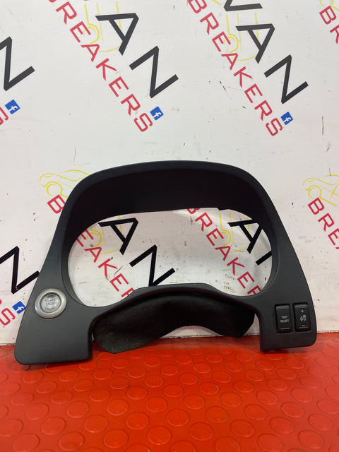 Nissan Navara SPEEDOMETER SURROUND TRIM AND STOP START SWITCH 2.3DCI 2017 P/N 682404KJ0A