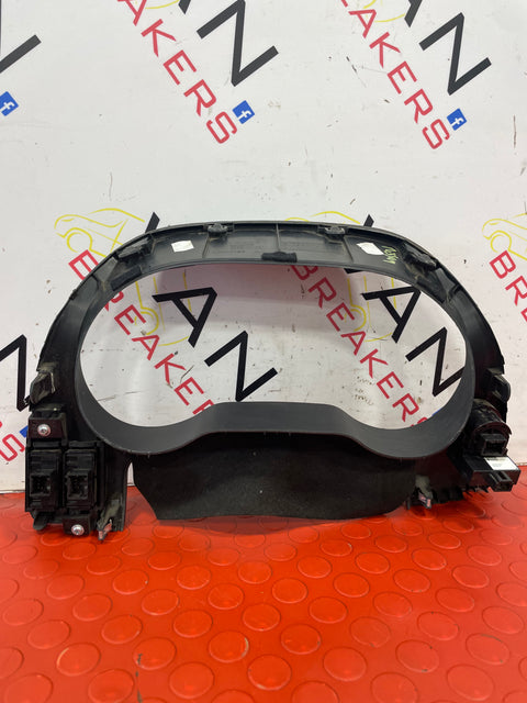 Nissan Navara SPEEDOMETER SURROUND TRIM AND STOP START SWITCH 2.3DCI 2017 P/N 682404KJ0A