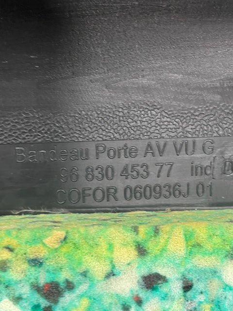 Peugeot Partner/Citroen Berlingo - PASSENGER FRONT DOOR CARD TRIM 2008-2018 P/N 9683045377