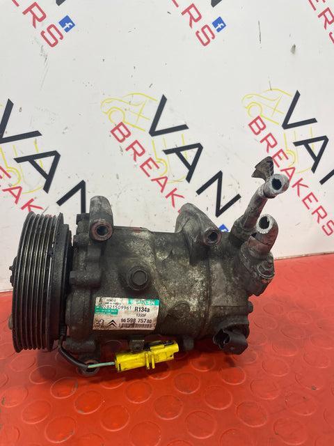 Citroen Berlingo/Peugeot Partner AIR CONDITIONING COMPRESSOR PUMP 1.6HDI 2008-2018 P/N 9659875780
