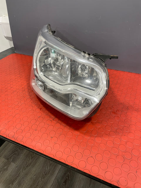 Ford Transit HEADLIGHT HALOGEN BULB With LED DRL CHROME Driver's Side O/S 2013-2018 P/N BK3113D152B / BK3113D152AD