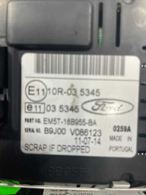 Ford Transit Connect RADIO CD PLAYER AND SCREEN 2014 P/N F1B118C815HE EM5T18B955BA