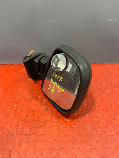 Citroen Berlingo/Peugeot Partner WING MIRROR DRIVER'S SIDE RH 2013-2018 (repaired strap in the housing) (Black) P/N 232636104 - 8