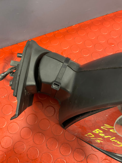 Citroen Berlingo/Peugeot Partner WING MIRROR DRIVER'S SIDE RH 2013-2018 (repaired strap in the housing) (Black) P/N 232636104 - 8