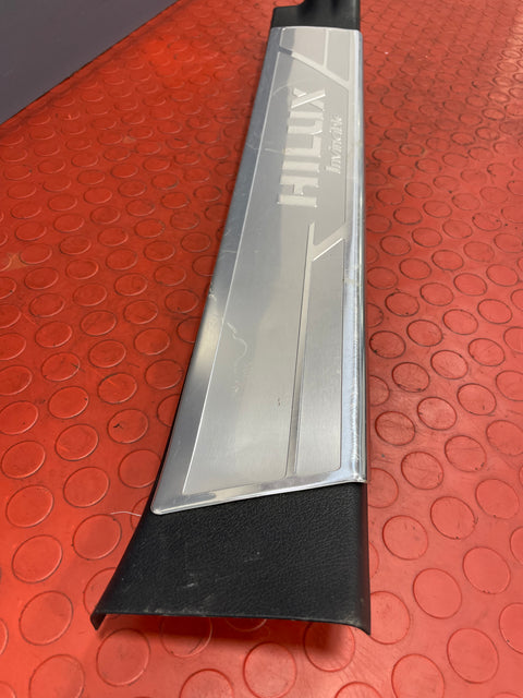 Toyota Hilux Invincible INNER CHROME THRESHOLD DOOR SILL TRIM Passenger's Side 2017 P/N 67914KK010