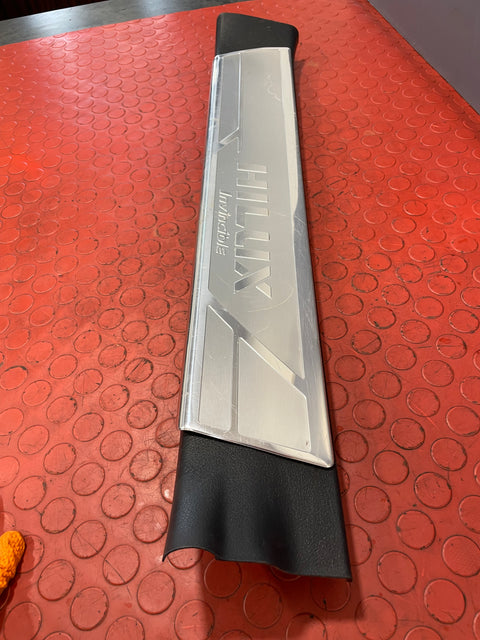 Toyota Hilux Invincible INNER CHROME THRESHOLD DOOR SILL TRIM Passenger's Side 2017 P/N 67914KK010