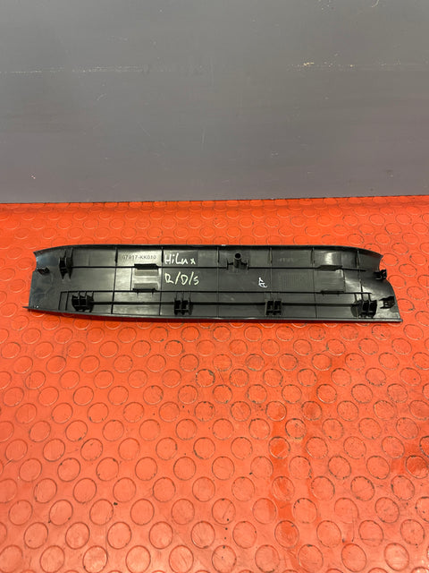 Toyota Hilux Invincible INNER CHROME THRESHOLD DOOR SILL TRIM Rear Driver's Side 2016-2023 P/N 67917KK010