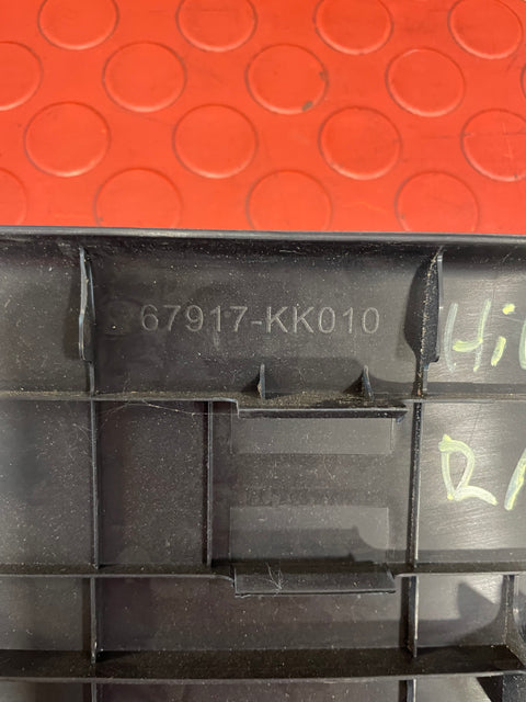 Toyota Hilux Invincible INNER CHROME THRESHOLD DOOR SILL TRIM Rear Driver's Side 2016-2023 P/N 67917KK010