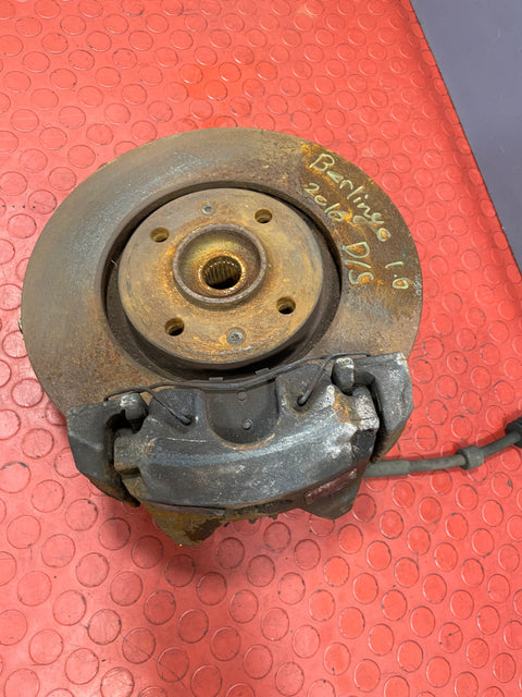 Citroen Berlingo/Peugeot Partner FRONT WHEEL HUB & BRAKE CALIPER ASSEMBLY Driver's Side 2008-2018 P/N 9670614080 - 1