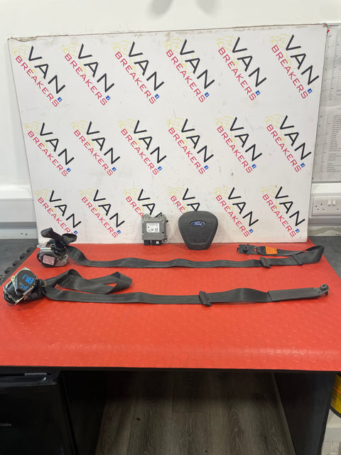 Ford Transit Custom AIR BAG KIT 2013-2018 INCLUDES RESTRAINT CONTROL MODULE, STEERING WHEEL AIR BAG, P/S SEATBELT AND D/S SEATBELT P/N BK3T14B321AD