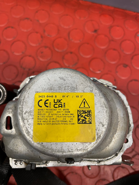 Citroen Berlingo/Peugeot Partner/Vauxhall Combo/Toyota Proace City SEAT BELT Front Passenger's Side 2019-2023 P/N 98172302XX