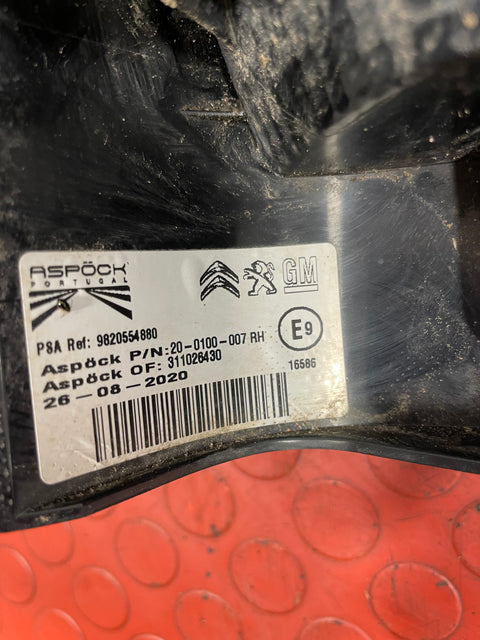 Citroen Berlingo/Peugeot Partner/Vauxhall Combo/Toyota Proace City DRIVER'S SIDE TAILLIGHT (with blurry Lens for cleaning) 2019-2024 P/N 9820554880 - 7