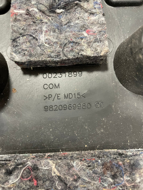 Citroen Berlingo/Peugeot Partner/Vauxhall Combo/Toyota Proace City CENTER CONSOLE PANEL (w/o top lid) 2019-2024 P/N 9820969980