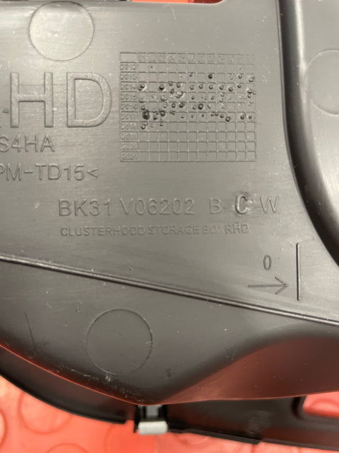 Ford Transit MK8 TOP DASBOARD POCKET STORAGE BOX WITH AUX P/N BK31V06202BCW