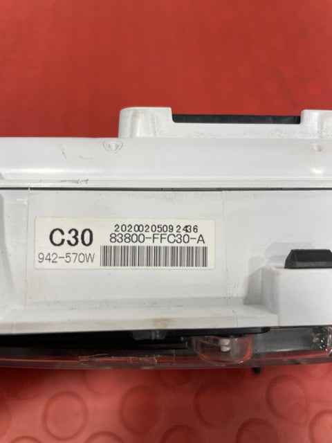 Toyota Hilux DASH CLOCKS INSTRUMENT CLUSTER PANEL 2016-2020 (CRACKED GLASS) P/N 83800FFC30A