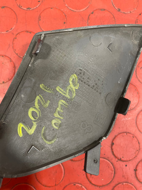 Citroen Berlingo/Peugeot Partner/Vauxhall Combo BUMPER TOW HOOK COVER P/N 9816788077