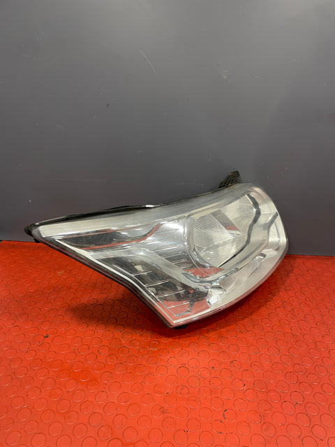 Ford Transit HEADLIGHT HALOGEN BULB with LED DRL CHROME Driver's Side 2013-2018 P/N BK3113D152AE / BK3113D152B