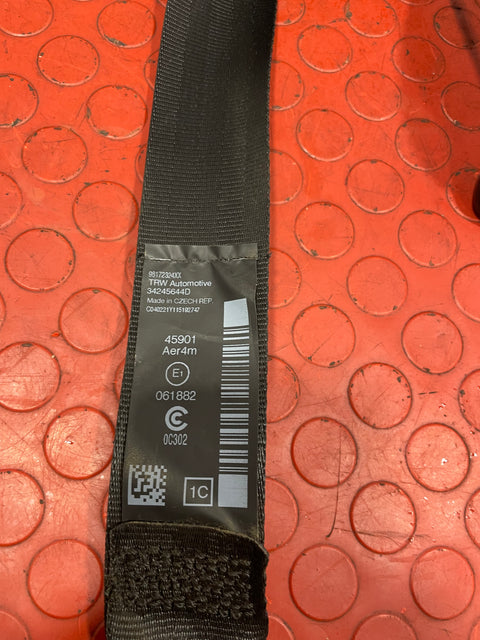 Citroen Berlingo/Peugeot Partner/Vauxhall Combo/Toyota Proace City FRONT MIDDLE SEAT BELT 2019-2024 P/N 98172324XX