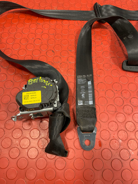Citroen Berlingo/Peugeot Partner/Vauxhall Combo/Toyota Proace City FRONT MIDDLE SEAT BELT 2019-2024 P/N 98172324XX