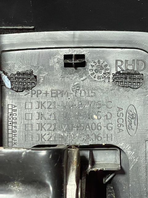 Ford Transit Mk8 HANDBRAKE LEVER WITH PLASTIC SURROUND 2020 P/N KK2T15K857AD / JK21V045A06C