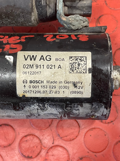 Volkswagen Crafter STARTER MOTOR 2.0 FWD 2019-2021 P/N 02M911021A - 2