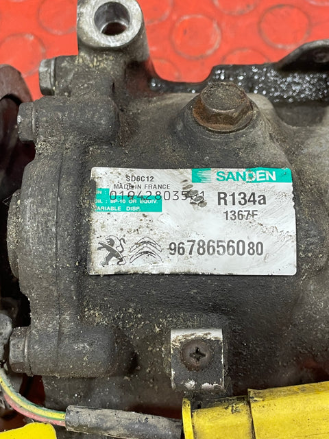 Citroen Berlingo/Peugeot Partner AIR CONDITIONING PUMP (2Pin) 2011-2018 P/N 9678656080 - 8