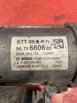 Citroen/Peugeot/Vauxhall/Toyota/Fiat STARTER MOTOR 6 Speed 1 PIN 1.6 2008-2019 P/N 9675660680 - 4