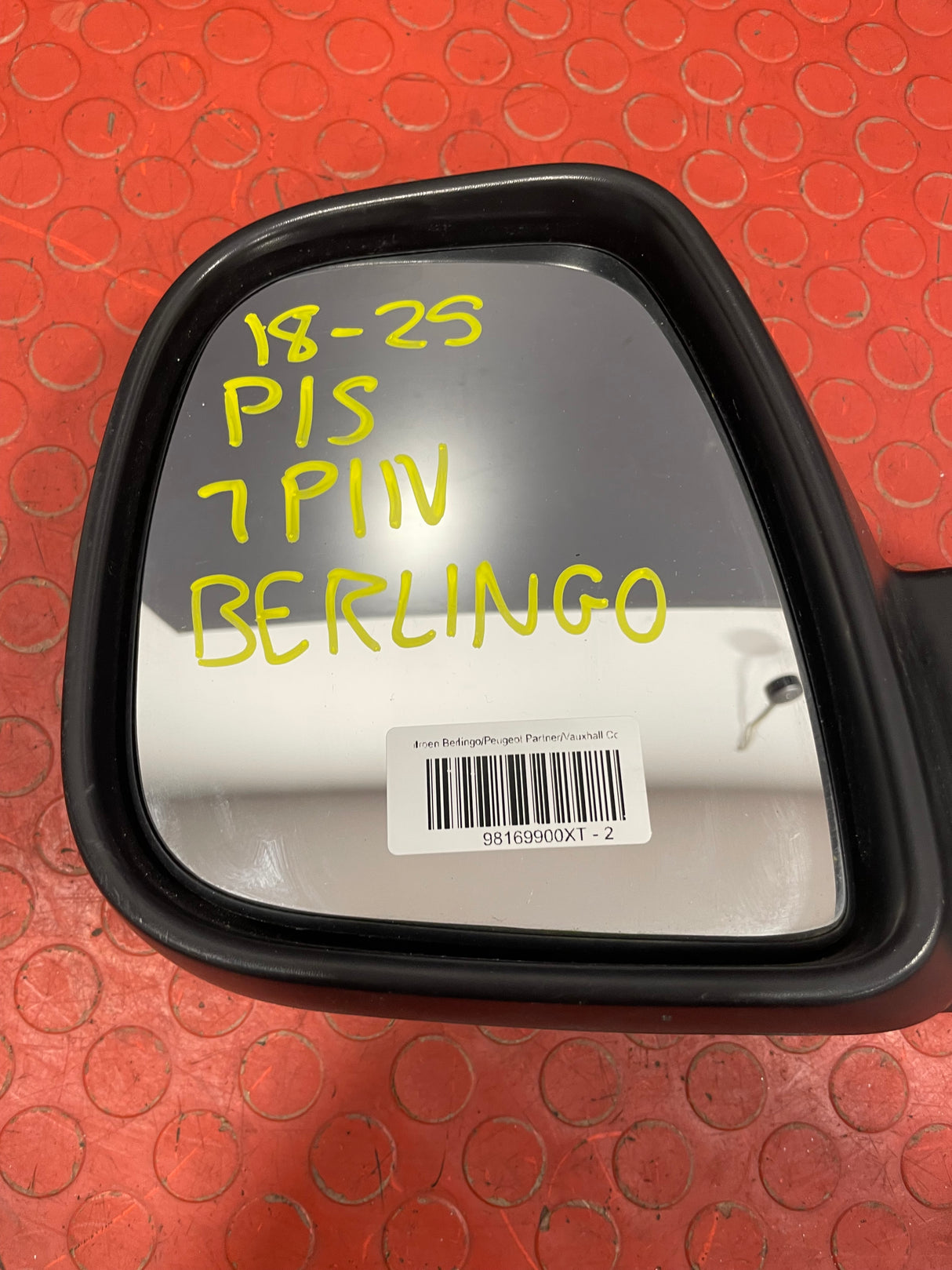 Citroen Berlingo/Peugeot Partner/Vauxhall Combo/Toyota Proace City WING MIRROR Passenger's Side 7 PIN 1.5 2018-2025 P/N 98169900XT - 2